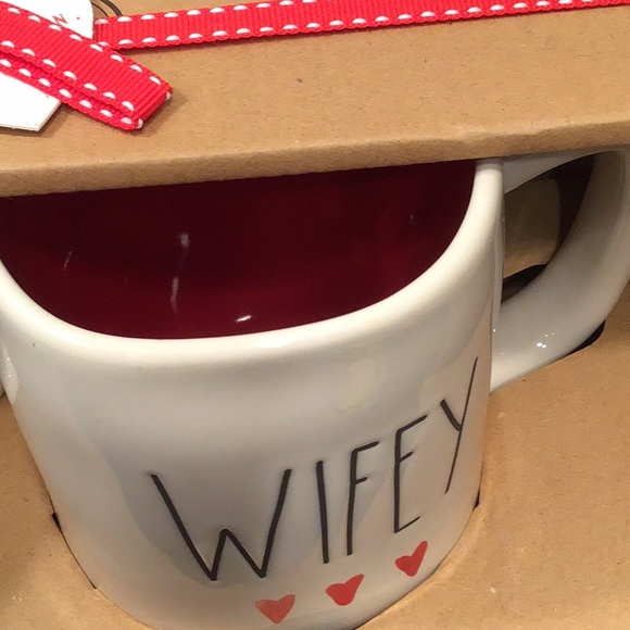 RAE DUNN Valentine’s Day LL "HUBBY" & "WIFEY" mugs - Picture 3 of 5